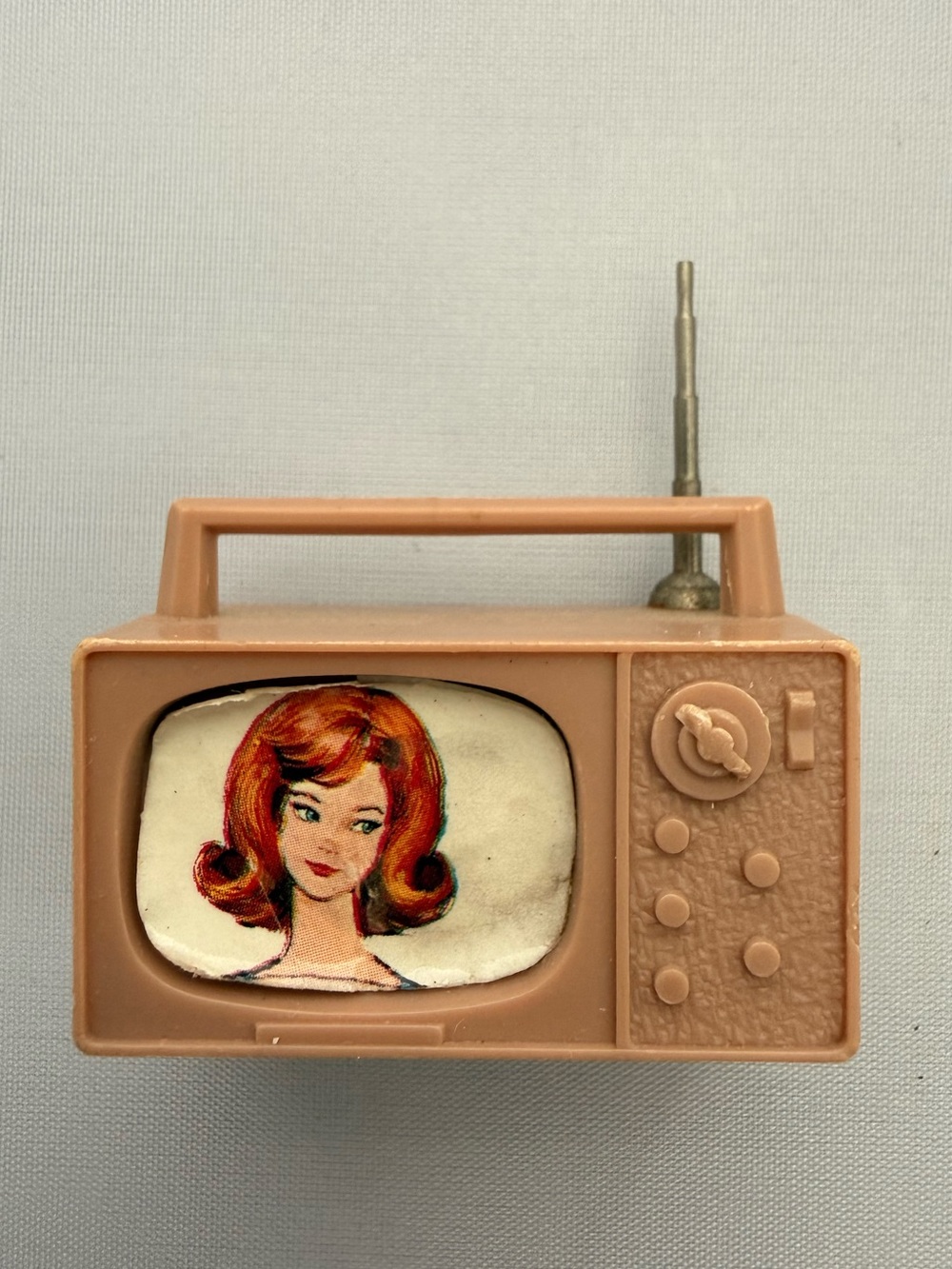 Vintage Barbie Tan TV Television Leisure Hours Pak Light Brown Beige